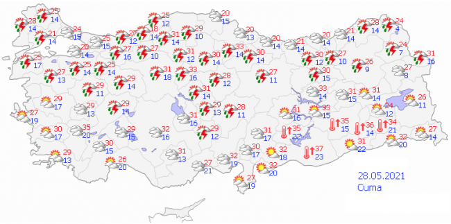 Meteoroloji'den sağanak uyarısı